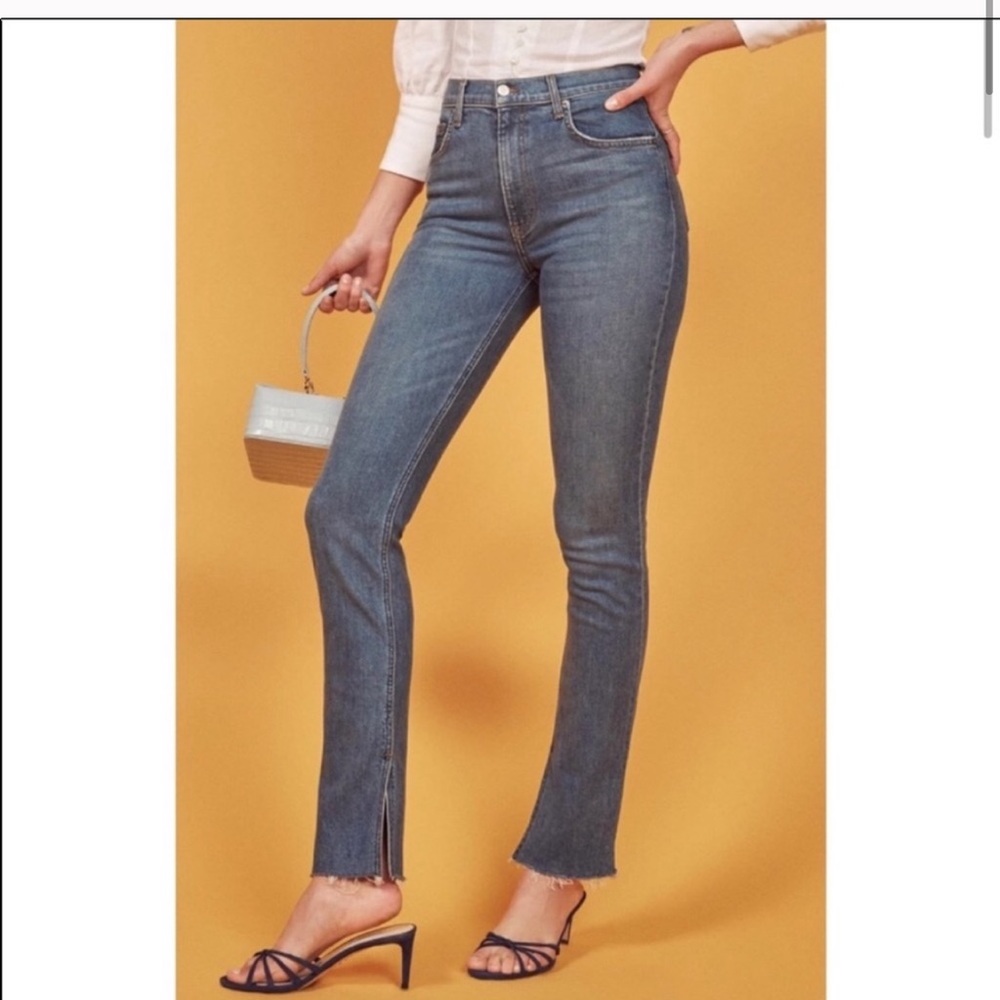 NEW Reformation Riley Rhine Jeans - Picture 2 of 3
